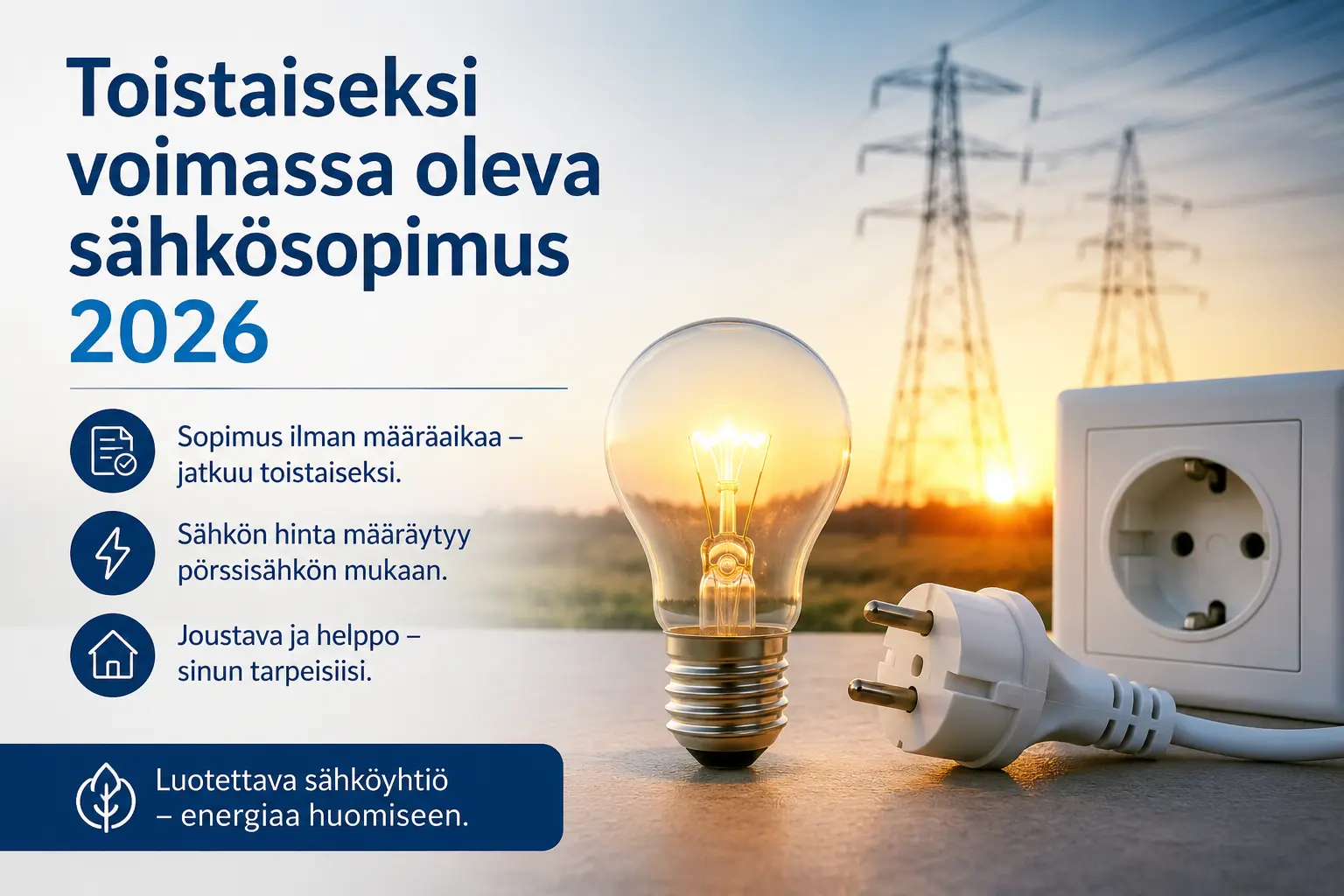 Toistaiseksi voimassa oleva sähkösopimus 1 Toistaiseksi voimassa oleva sähkösopimus